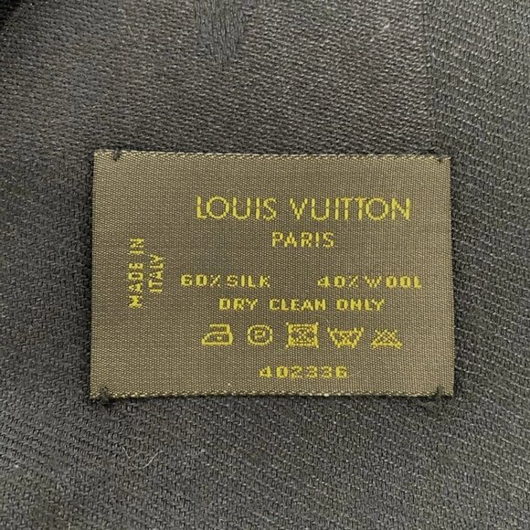 Auth LOUIS VUITTON Shawl Monogram M71329 Noir - Unconfirmed Scarf - Picture 5 of 11